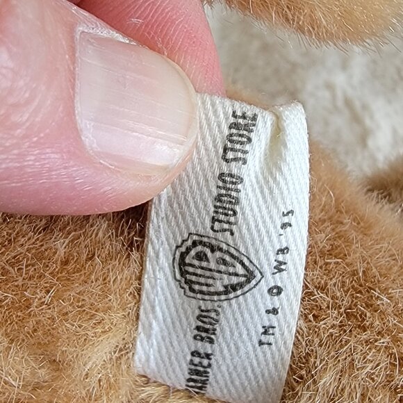 Rare LOONEY TUNES Baby BEAR 10" Plush Toy Stuffed Animal Warner Brothers Studio - Picture 6 of 7